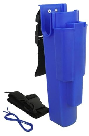 XERO Window Cleaning Holster and Belt- Detachable Side Bucket on a Belt Squeegee and Tool Holder for Home & Professional Cleaners-Fits up to Two 12-Inch Squeegees and One 18-inch squeegees- Blue