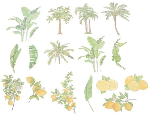 Gogogmee Scrapbooking-Aufkleber Floral-Serie Stickerbuch Ästhetische Vintage-Aufkleber Für Journaling Zufälliger Stil