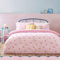 Heya Home Ensemble de Couette Imprimé Noeuds Vichy - Rose - King