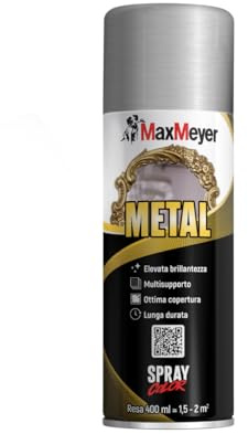 MAXMEYER Spray Metal Argento 0.400 L