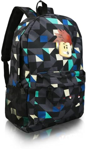 yumcute Ro-blx Kinder Rucksack, Druck rucksack Jugendlichen, Rucksack Jungen 10 Jahre, kinder Schulrucksack Jungen, Große Kapazität Reiserucksäcke, Cartoon Anime Schultaschen für Kinder
