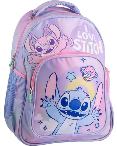 CERDÁ LIFE'S LITTLE MOMENTS Mochila Escolar Mediana 42 Cm Stitch Medidas 31.0x14.0x42.0 cm s, Unisex niños, Mod. 74