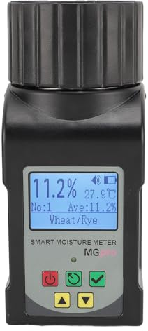 Misuratore di umidità per cereali digitale, Misuratore di umidità per Cereali con Display LED in mini tazze compensazione Automatica della Temperatura per caffè cacao riso grano 25 tipi di cereali