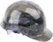 Vobumix Casco De Seguridad Industrial Transparente, Cascos De Construcción, Casco Protector para Trabajadores, Casco De Protección Ajustable para Cabeza para Silvicultura, Constructores