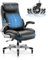 COLAMY Ergonomic Office Chair High Back Leather Desk Chair with Flip-Up Armrests,Adjustable Height,Silent Wheels, Padded Cushion & Lumbar Support Comfortable Gaming Chair for Home Office Study, Black