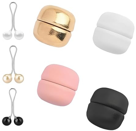 Thapncow 10 Stück Hijab Magnetische Pins, Perlen Sicherheitsnadeln, U-Clips, Schalclips, Bekleidungszubehör,für Frauen, muslimischer Schal, Hijab