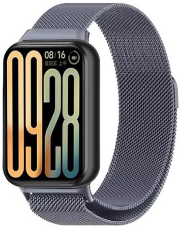Cinturino di ricambio per Xiaomi Mi Smart Band 8 Pro / 9 Pro/Redmi Watch 4 / Watch 5, chiusura magnetica, cinturino in metallo regolabile per uomo e donna