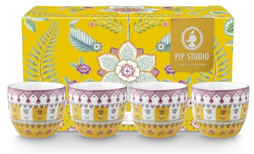 Pip Studio Lily&Lotus Moon Delight Yellow Eierbecher 4cm Set4