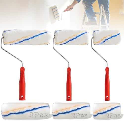 10Pcs Paint Roller Set 4 6 8 Inch Rollers Paint Roller Kit | Wall Paints Rollers Sleeves for Painting Painting Tools for Walls Furniture and Small Spaces