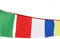 Juvale Gebetsflagge in 5 Farben – 50 Flaggen & 23 Fuß – Traditionelle fünf Elemente Farben 25,4 x 25,4 cm – 5 Farben ohne Druck