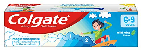 COLGATE Mild Mint Flavour Kids Toothpaste 6-9 Years 75 ml (Pack of 1) White