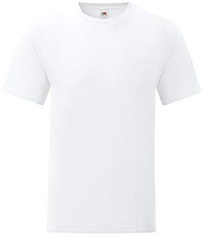 Fruit of the Loom 5er Pack Iconic T Herren T-Shirt Mehrpack Größe S - 5XL, Farbe:weiß, Größe:L …