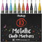 Chalkola Kreidestifte für Tafel Abwaschbar | 10 Metallic Stifte mit 3mm Umkehrbarer Spitze | Kreide Stift für Fenster, Tafel, Whiteboard & als Glasstift. Chalk markers für Erwachsene & Kinder