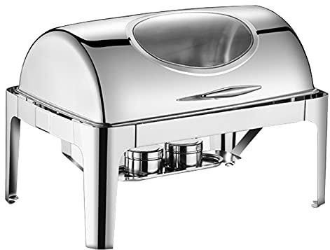 Calientaplatos Eléctrico para Buffet, Calentador de Comida y de Platos para Buffet, Chafing Dish Bandeja Calienta Platos de Acero Inoxidable para Bufé, 30 ℃ -80 ℃ Temperatura Ajustable