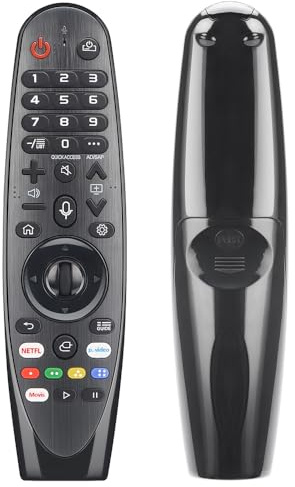 Gvirtue Telecomando universale per tutti i televisori LG Magic OLED NanoCell 4K UHD LCD LED HDR 3D Smart Series con pulsanti video Netflix Prime, nessuna configurazione richiesta (con ricerca vocale)