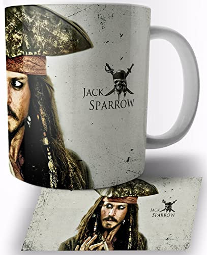 Pirates of the Caribbean Jack Sparrow Johnny Depp B Keramik Becher 325ml Tasse Mug