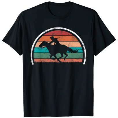 Halfter Pferdeshow, Retro-Stil T-Shirt
