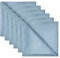 DAPU Pure Linen Servietten 6er Set, 45 x 45 cm, 100% französisches Flachs, waschbare Servietten für Zuhause, weiche, atmungsaktive Servietten mit Oeko Tex 100 Standard, Blau