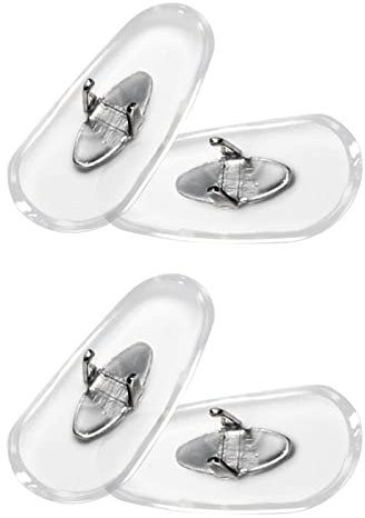 LenzReborn Ersatz-Nasenstücke für RayBan RB8312 60 mm Sonnenbrille, transparent, farblos, Einheitsgröße