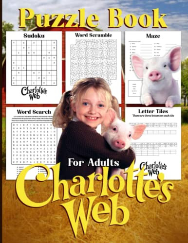 Charlottes Puzzle Book: Fantastic A Small Web Word Search Scramble Activities Books For Kids And Adults