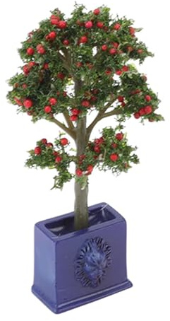 Plantes de Maison de Poupée Miniatures, Modèle d'arbre Fruitier Artificiel de Plantes de Maison de Poupée Miniature 3PCS pour la Décoration de Maison de Poupée à L'échelle 1:12Accessoires Jouets