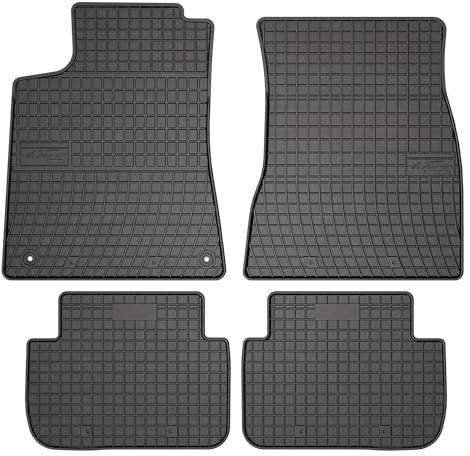 FROGUM EL Toro Gummimatten Ganzjähriges-Set von Autofussmatte Auto Fußmatten für Mercedes-Benz CLK C209 2002-2009 | Beständiges Gummi Material | 1,5cm Schutzkante