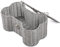 Bone Shaped Storage Basket with Lid – Pet Hamper for Toys, Gifts & Supplies (Small, Grey)