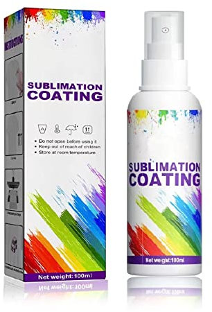 BLINGARTY Sublimationsspray, Sublimation Coating Spray, Sublimationsspray Für Baumwolle T-Shirt Karton Holz Segeltuch, Handtasche Und Alle Stoffe, Schnell Trocknende Super-Haftung Hochglanz 100 ML