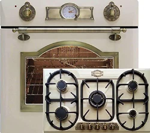 Kaiser Empire Ivoire/Four électrique encastrable EH 6355 ElfEm 67L + table de cuisson à gaz KG 9325 ElfEm 90cm