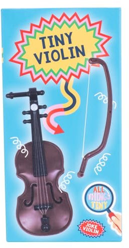 Fizz Creations The Worlds Smallest Violin Novelty Gag Toy. All Things Tiny Violine Includes Miniature Silent Violine and Bow.