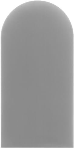 DecoNest Wandkissen, Wandpolsterung, Wanddekoration, ovales Bettkopfteil, 3D-gepolstertes Wandpaneel 30 x 100 cm Hellgrau