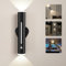 Hapfish Motion Sensor Rechargeable Wall Lights Indoor, 3000mAh Battery Operated Wall Sconces Lights, Metal Magnetic Wireless Rotatable, Stick on LED Night Lamp for Outdoor Bedroom Porch Bathroom