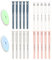 20 Stück Cartoon Radierbarer Kugelschreiber Blau, 0,35mm Tintenroller Radierbar mit 2 Radiergummis, Erasable Pen Set Löschbarer Gelstift Panda Gelschreiber Radierbar für Erwachsene Kinder Studenten