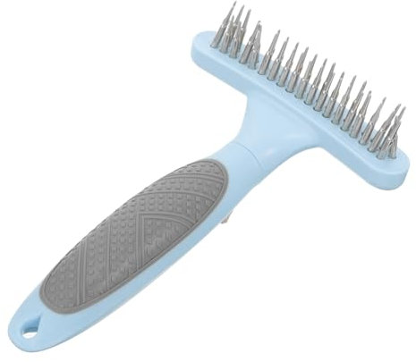 DRESSOOS Tierhaarkamm Mit Metallkammzähnen Für Hundepflege Besen Für Tierhaare Zum Entfernen Von Haaren Tierreinigungs-haarentfernungskamm Für Mittellanges Bis Langes Fell Strapazierfähig