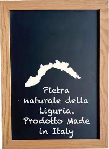 Lavagna in ardesia naturale ligure, pietra naturale - MADE IN ITALY- (cm. 76x56)