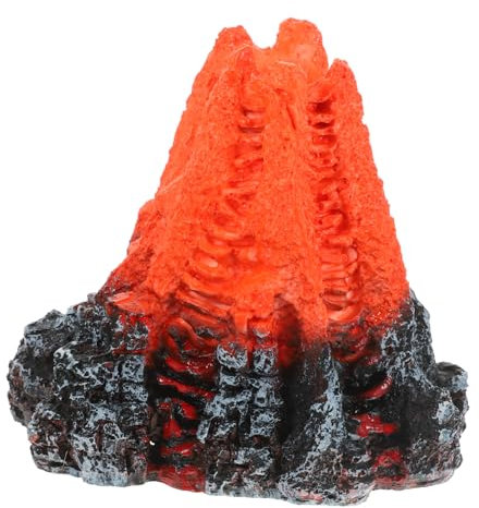 BESPORTBLE Fish Tank Volcano Decoration Aquarium Light Artificial Landscaping Decorative Small Aquarium Ornaments Fountain Aquarium Sand Feature Air Pump USB Fish Bowl Decorative