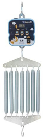 Elektrische Babyschaukel Steuerung, Baby-Wippen-Steuerung, Elektrisch Controller Automatisch Schwingfeder Mit Einstellbar Timer Bis zu 20 kg Hängende Elektrische Wiegensteuerung Mit 7 Stück Feder