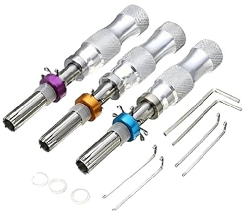 3Pcs Tubular Lock Pick, Metal Lock Pick Tool, Ideal for Tool Box, RV Storage, Mailbox
