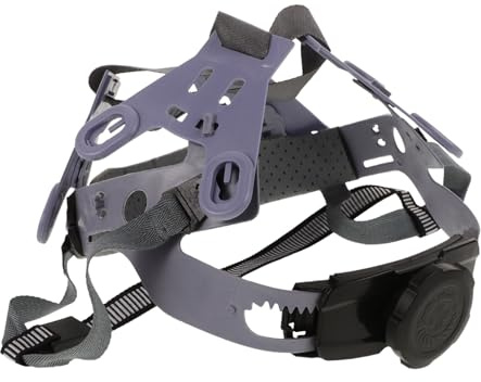Ersatz Aufhängungssystem für Bauhelme 8-Punkt mit Knopf | Helmzubehör mit Austauschbarer Polsterung, Atmungsaktives Innenfutter aus Abs, Nylon und Schwamm