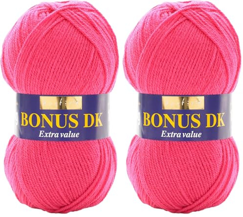 Hayfield Bonus DK Double Knitting, Cupid (944), 100g by Sirdar (Pack of 2)