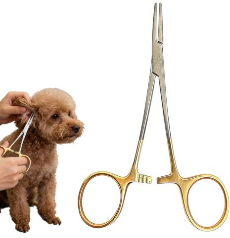 MWUMRCM Pinza Hemostática Multifuncional, 1 pieza Pinza de Acero Inoxidable, Para Pesca, Piercing, Pelo de Mascotas, Veterinaria, Eliminación de Pelo y Desplume de Animales