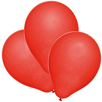 Susy Card 40011295 - Luftballons, 25er Packung, rot