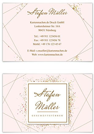 100 x Visitenkarten individuell Business Karten 300g/qm 85 x 55 mm - Stylingberater