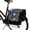 BikyBag Classic - Doppel Fahrradtasche Gepacktragertasche (Classic CL - Gänseblümchen)