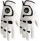 FINGER TEN Golfhandschuh Herren Linke Hand Rechte Mit Ball Marker 2 Stück Not Paar Allwetter Leder Griff Golf Handschuh Links Rechts Golfhandschuh Männer (2 Stück Rechts, ML)