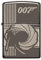 ZIPPO – Sturmfeuerzeug, James Bond™ 007 Bullet Hole, 360° Laser Engraved, Black Ice, nachfüllbar, in hochwertiger Geschenkbox