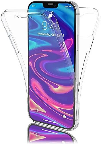 Evetane Schutzhülle mit 360° Rundumschutz vorne hinten für iPhone 12 Mini