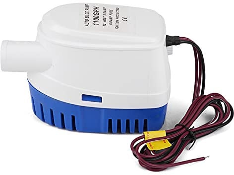 Automatische Bilgepumpe 12 V 1100GPH mit Schwimmschalter Automatische Lenzpumpe Tauchpumpe für Boote Marine Tauch Bilge Auto Silent Flüssigkeitspumpe Wasserpumpe für Boote Teiche Pools