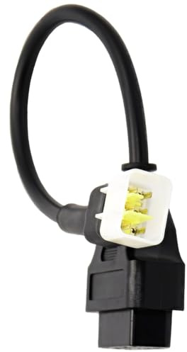 GOLITON OBDII OBDII Diagnoseadapter 6 Pin auf 16 Pin OBD2 kompatibel mit Delphi Motorrad