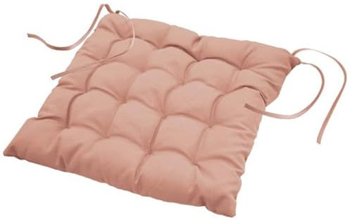 Paris Prix Galette de Chaise Matelassée Essentiel 40x40cm Rose Poudré